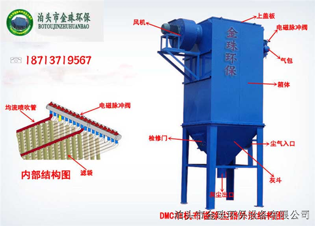 布袋除塵除煙器構造圖